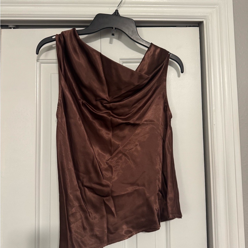 Enza Costa Women's Satin Top - Picture 3 of 5